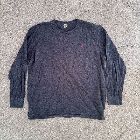 Polo Ralph Lauren Men's 2XL Gray Long Sleeve T-Shirt Classic Fit - Picture 1 of 5